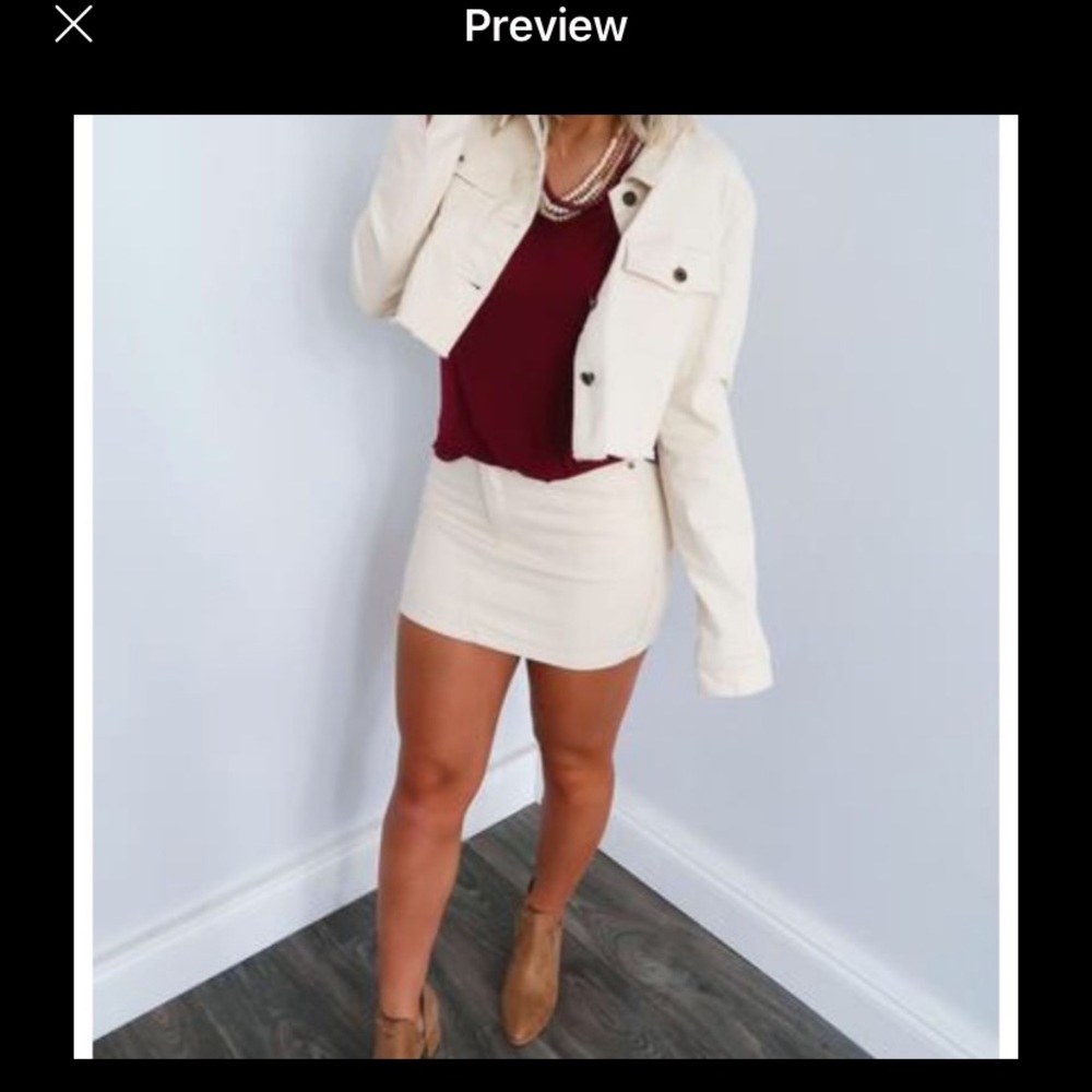 New skirt and jacket set